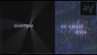 cc light rays tutorial | after effects Net Worth