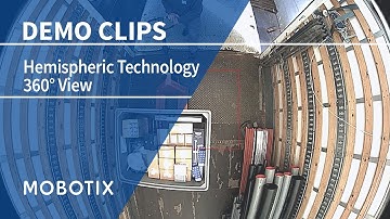 360° View using Hemispheric Technology (MOBOTIX Demo Video)