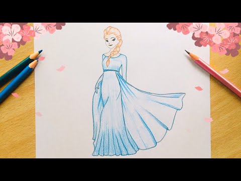 How To Draw Elsa Step by Step || Queen Elsa Drawing || Drawing Frozen 2