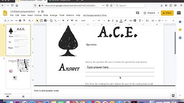 Turn a worksheet into an editable Google Slide