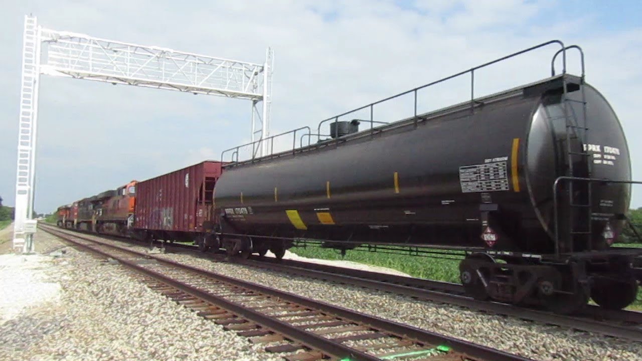 BNSF Crude Oil Train Near Chillicothe, IL July 7, 2019 YouTube