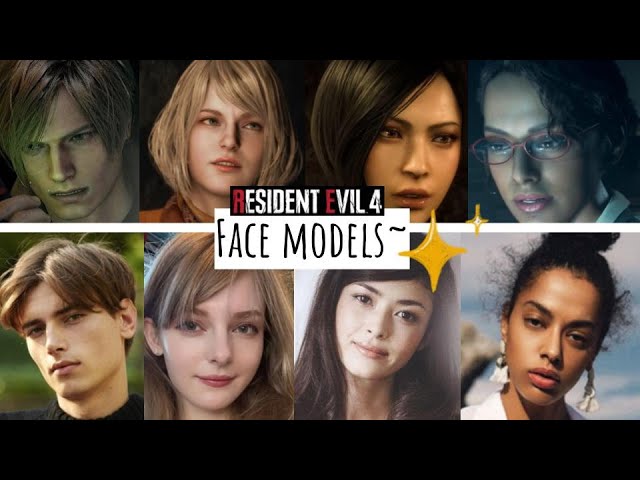 Resident Evil Face Models (Main Characters) 