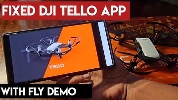 Fixed Dji Tello app not working | full demo download and fly demo