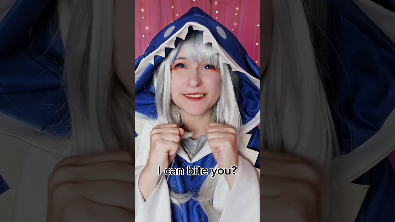 Please?🙃 #cosplay #animegameycosplay #косплей #gawrgura #cutecosplay #hololive #gawrguracosplay