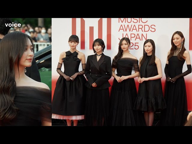 顔アップ有】乃木坂46、美しすぎるレカペ MUSIC AWARDS JAPAN 2025