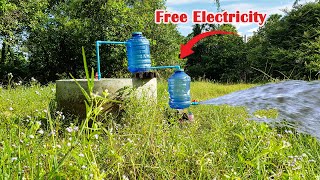 Free electricity | I turn PVC pipe into a water pump at home free no need electricity power short .