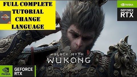 Tutorial Change Language Chinese To English Full Complete Black Myth Wukong | Gameplay PC