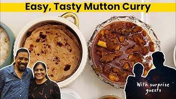 🔥SIMPLE, TASTY MUTTON CURRY IN PRESSURE COOKER| Easy Mutton Curry Recipe for Beginners & Bachelors.