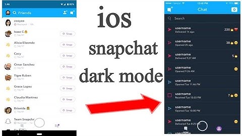 How to enable snapchat dark mode on iphone/snapchat dark theme in ios