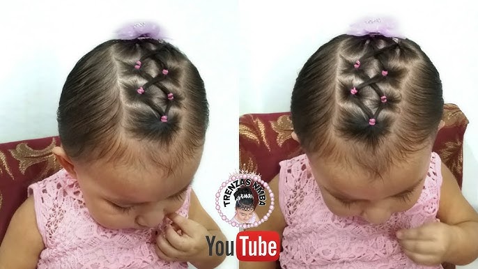 Penteado infantil na minha bebê de 1 ano 🥰#penteadosfáceis #penteadoi