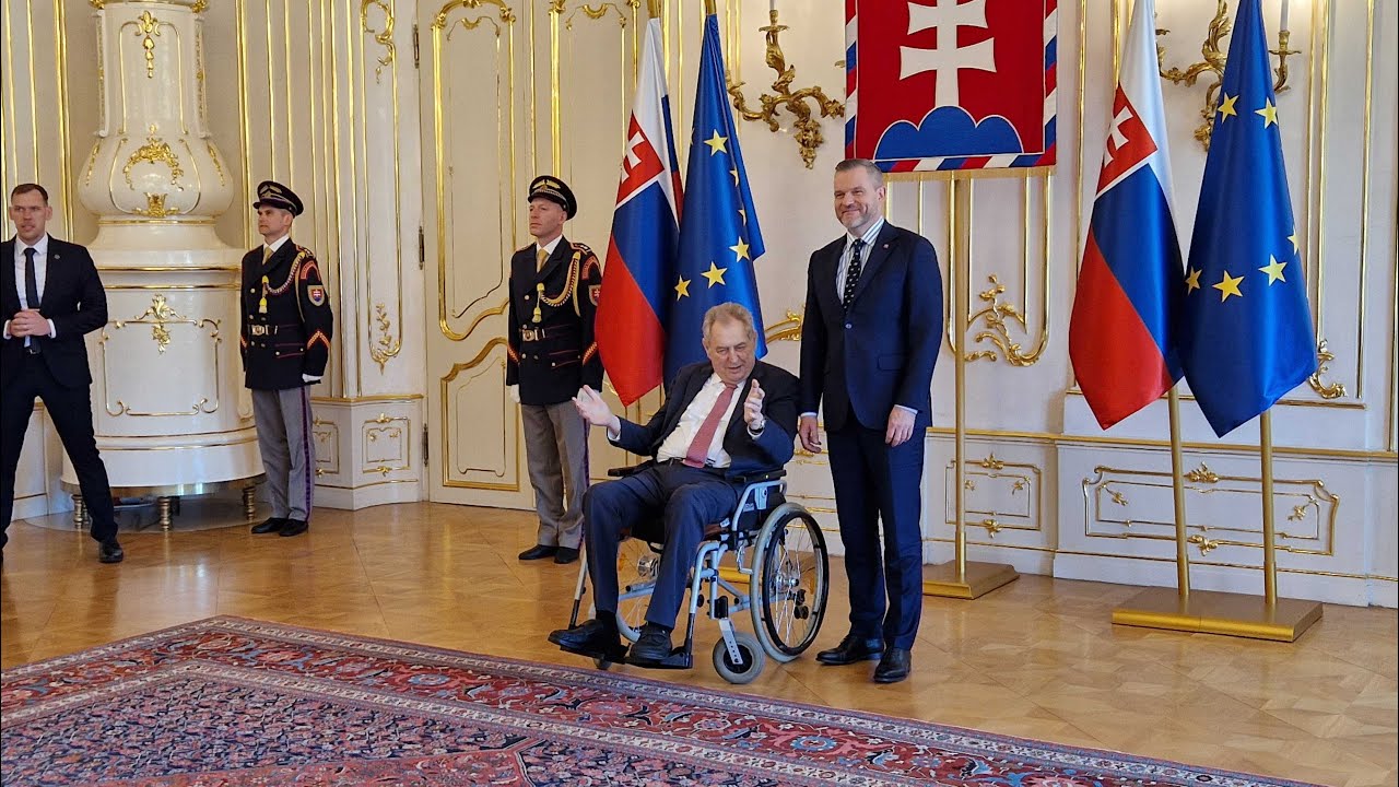 LIVE🔴 Prezident Peter Pellegrini prijíma českého exprezidenta Miloša Zemana