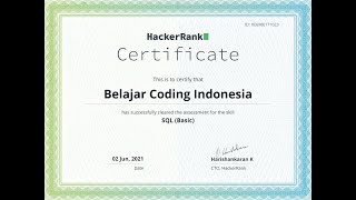 Hacker Rank - SQL (Basic)