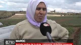 Maroc: arrivée tardive de la pluie, campagne céréalière moyenne