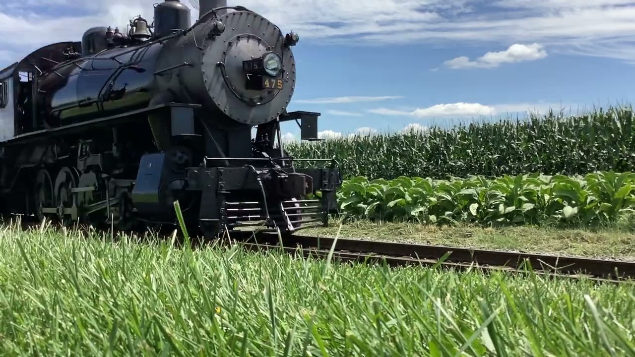 Strasburg Railroad 475 at ground level YouTube