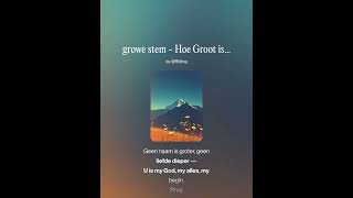Hoe Groot is U