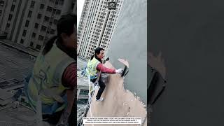 High Wall Painting Tool Innovation Using Manual Trowel For Safer Surface Finishing