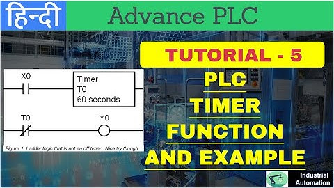Tutorial-5 PLC Timer Function & Example(Advance PLC)(HINDI)