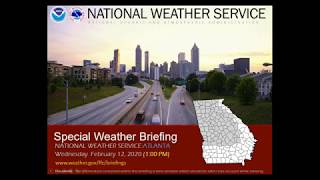 NWS Atlanta 'Special' Weather Briefing - February 12, 2020