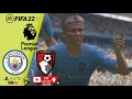 FIFA 22 PS5: Manchester City vs Bournemouth - Premier League Match Highlights ⚽