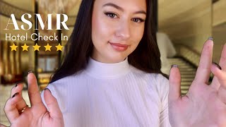 ASMR Luxury Hotel Check In Roleplay ⭐ Soft Spoken Personal Attention & Typing Sounds