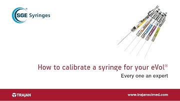 How to calibrate a syringe for your eVol®