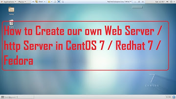 How to configure apache, http Server in Cent0S 7, Redhat 7, Fedora