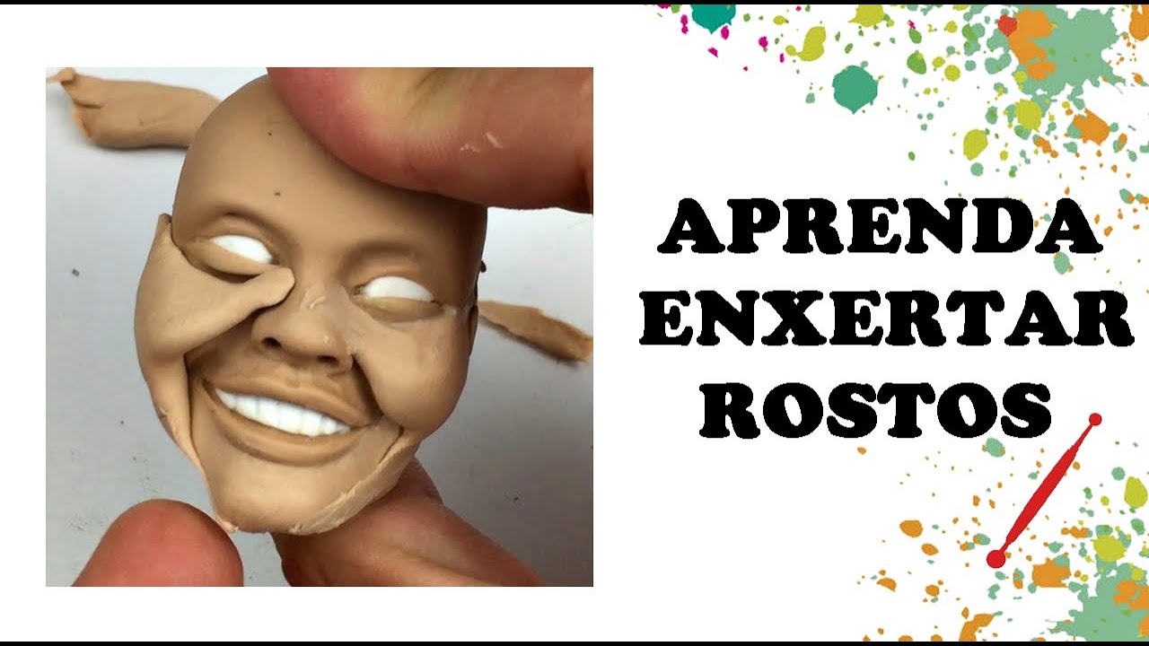 COMO ENXERTAR EM CARICATURAS E REALISTAS- PASSO A PASSO COMPLETO EM BISCUIT