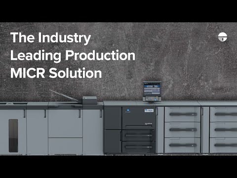 TROY 6136P AccurioPress ﻿Production MICR﻿ Printer | TROY Group - video from TROY Group