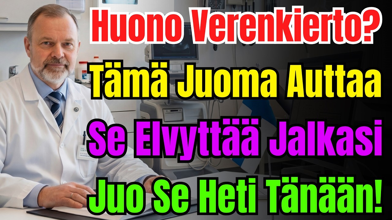 Täytätkö 60 Vuotta? Juo Tätä Lisätäksesi Verenkiertoa Jaloissasi Nopeasti Ja Tehokkaasti.