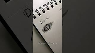How to draw eyes✨#tutorials #howtodraw #shorts #drawing #eyes #demon