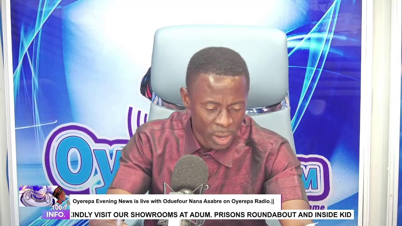 Oyerepa Evening News is live with Oduefour Nana Asabre on Oyerepa Radio.|| 02-10-2023