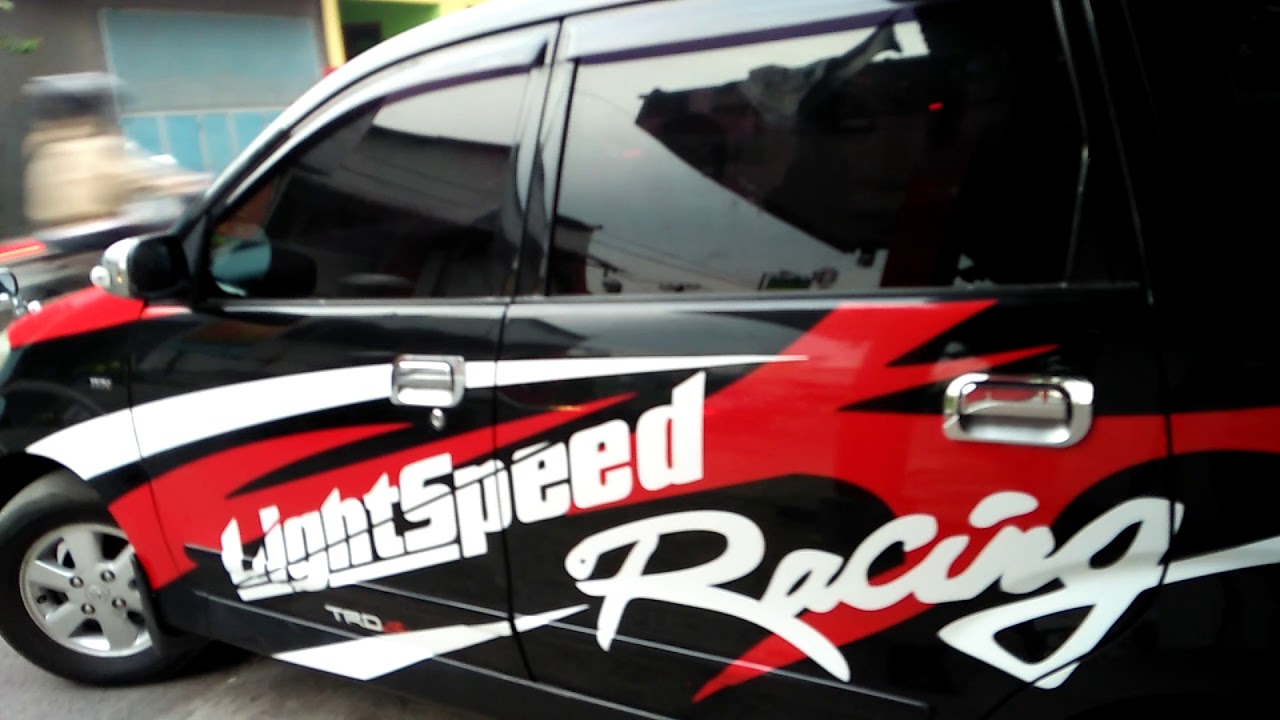 Stiker Mobil Avanza Hitam YouTube