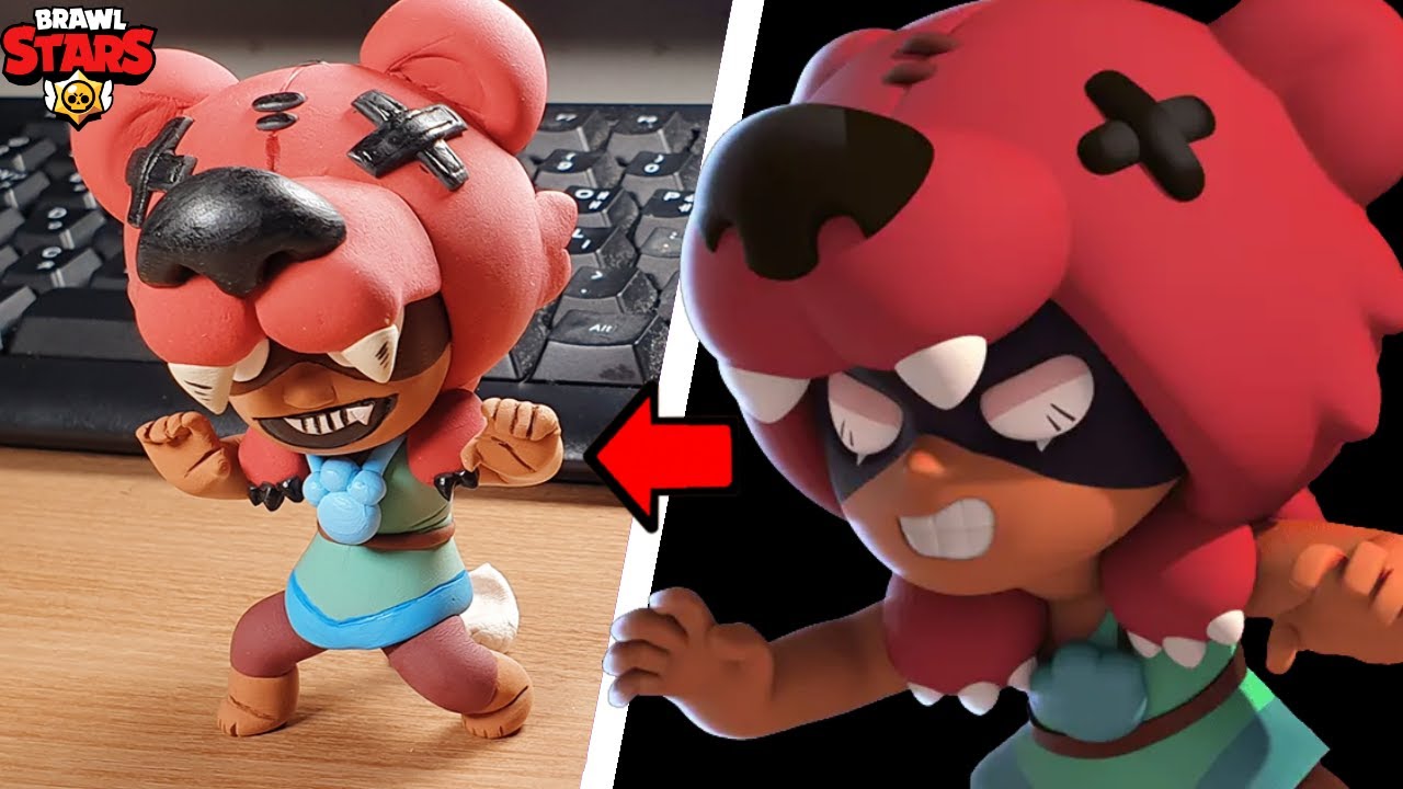 Brawl Stars Clay Art Nita Clay Tutorial Youtube