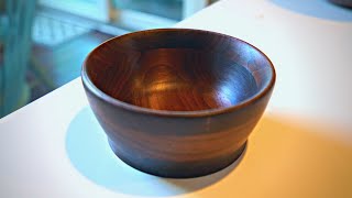 My Dad Gave Me Some Special Walnut And I Transformed It Into A Bowl!