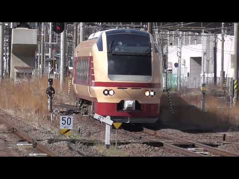 E653系国鉄色　臨時快速福島行き到着　福島駅　2022.4.9　