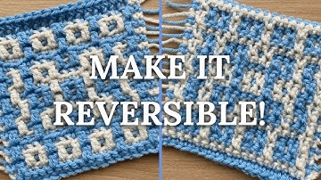 Reversible Mosaic Crochet: Locking Stitch Technique