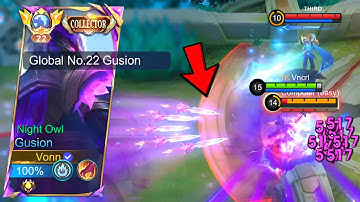 WTF DAMAGE!! GUSION ONE SHOT BUILD IS TOTALLY OP! ( HIGHLY RECOMMENDED💯 )