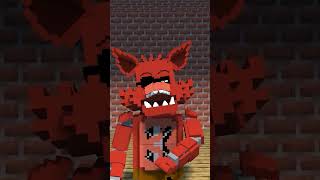 Percy! Meets! Foxy The Pirate! in Minecraft! #shorts