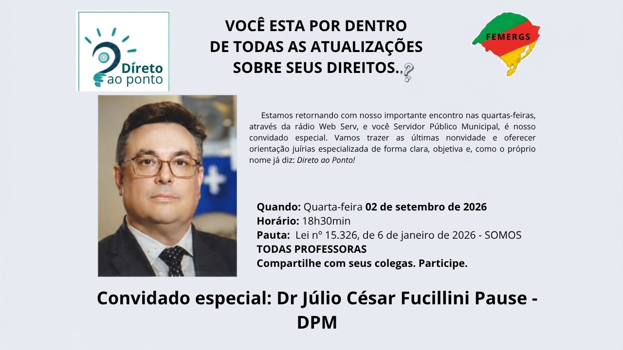 DIRETO AO PONTO - FEMERGS