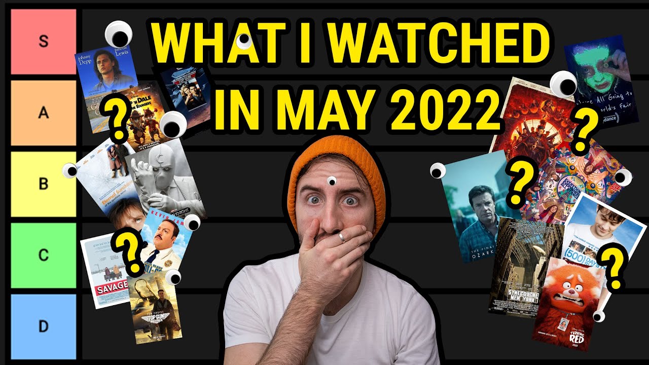 What I watched in May 2022 Tier List 🍿