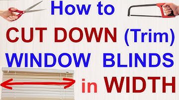 Cut too wide blinds (cutting) to size HOW? Shorten, trim width fit window. DIY WITHOUT SPECIAL TOOLS