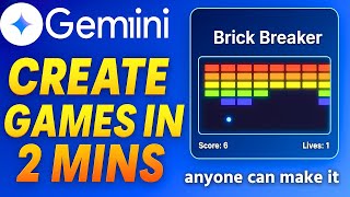 How To Create A Game With Google Gemini 2.5 in just 2 Minutes ! screenshot 5