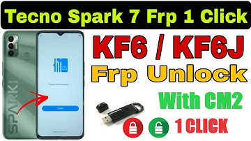 Tecno Spark 7 FRP Bypass Android 11 | Tecno KF6j Frp Google Account Bypass With CM2 | New Trick |