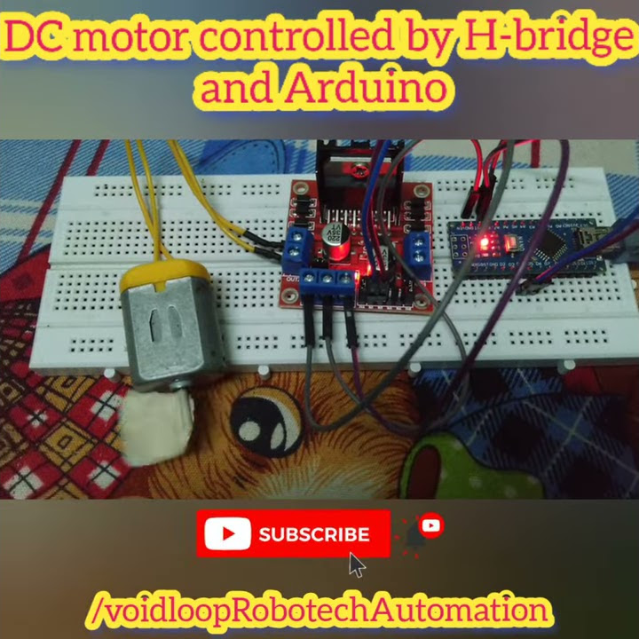 DC motor controlled by H-bridge and Arduino #shorts - YouTube