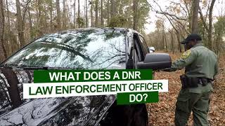 WHAT DOES A SCDNR LAW ENFORCEMENT OFFICER DO