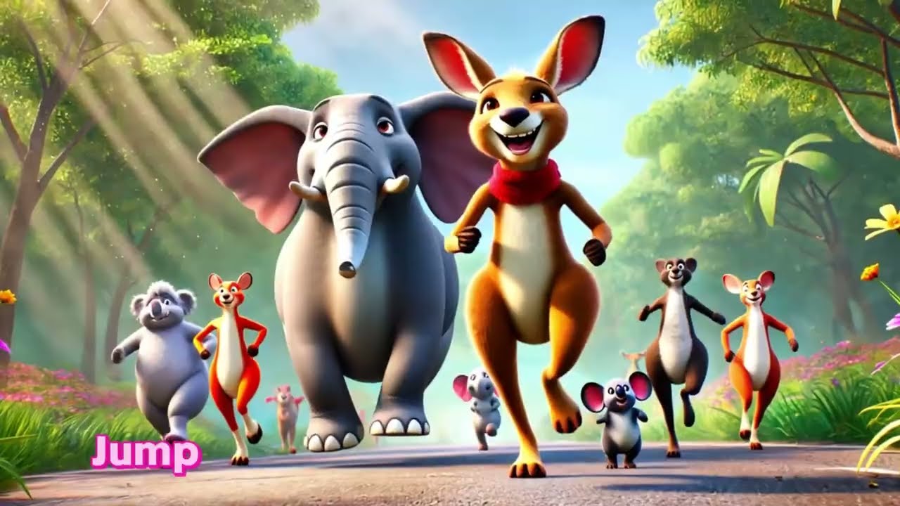 Jump Like a Kangaroo 🦘 | Fun Kids Song & Dance | Jumping Rhyme for Toddlers