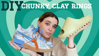 S1Ep17 - DIY Chunky Clay Rings matching sneakers