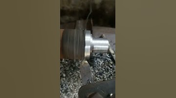 iron shape cutting in lathe machine#shorts #machine #workshop