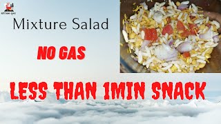 Mixture Salad Recipe |How to 😋make mixture salad recipe in less than 1min| Easy evening snack