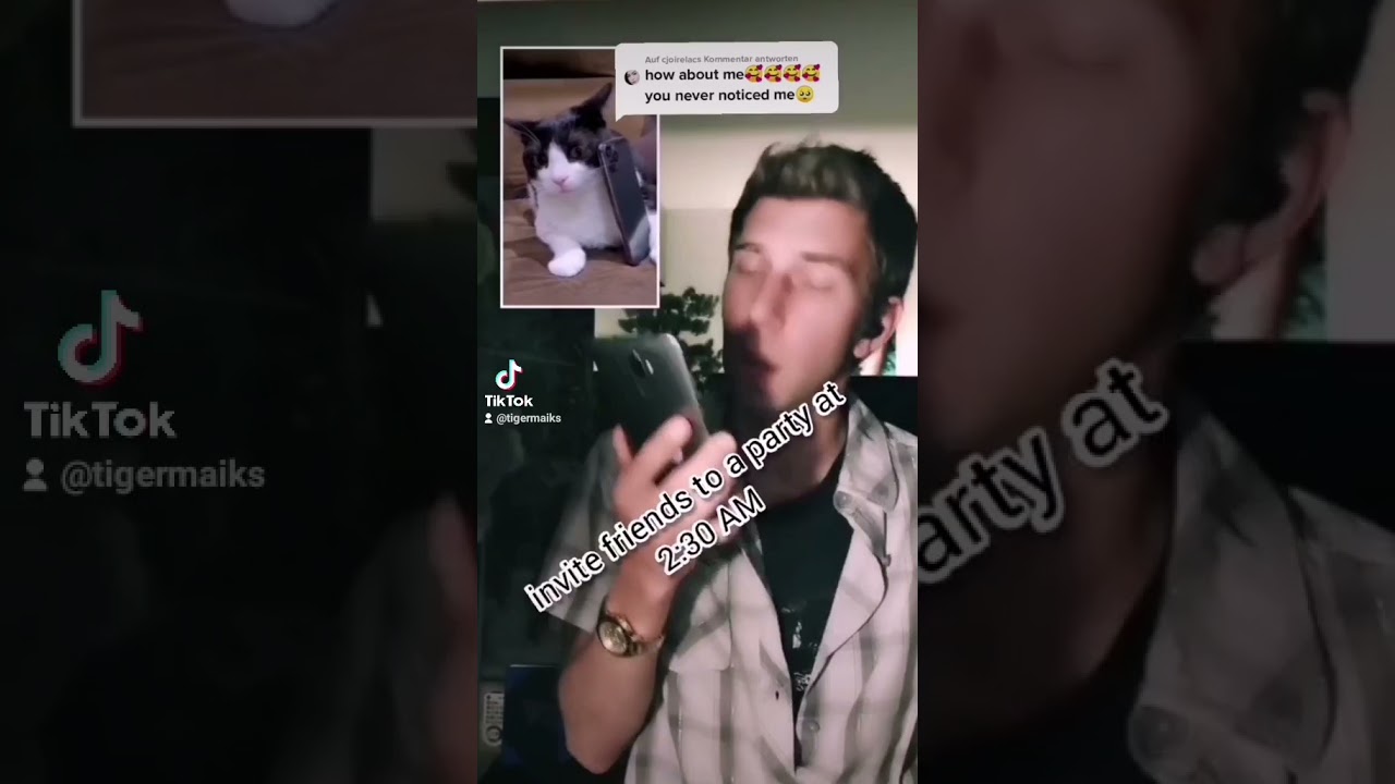 Invite friends at a party, at 